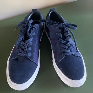 Zara Navy Sneakers size 40 (size 9 US) NEVER WORN